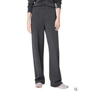 SPANX AE brushed straight leg soft stretch Womens dark Grey trouser Pant Small